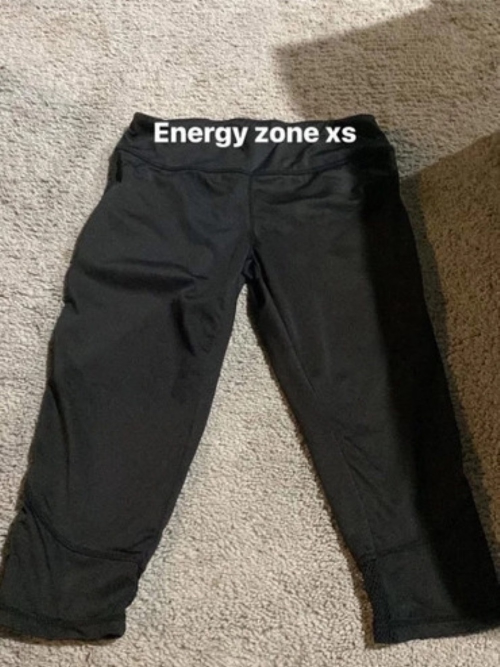 Energy Zone Black Capris